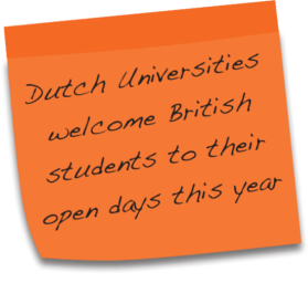 Dutch Universities welcome British students to their open days this year.